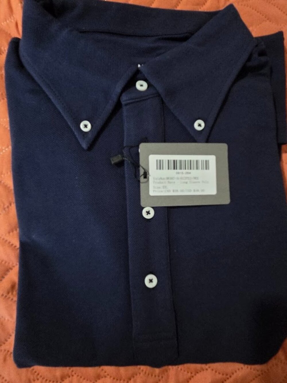 Spier & Mackay Navy Long Sleeve Polo